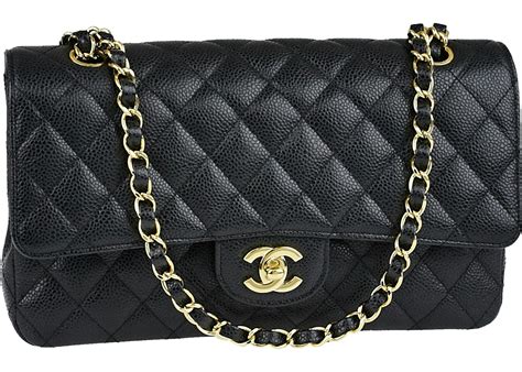 chanel flap black caviar|Chanel Classic Double Flap Quilted Caviar Gold.